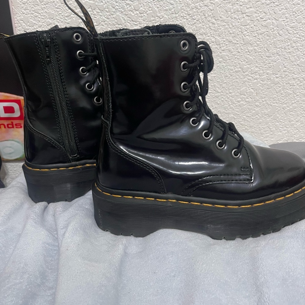 Black Dr. Martens Jadon platform boots